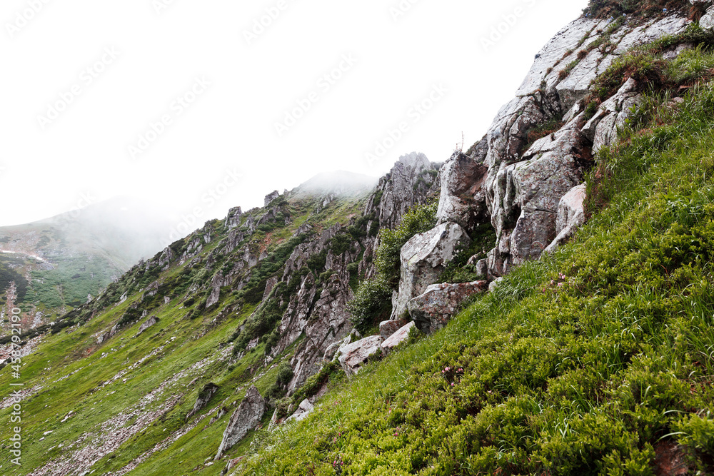 Obraz premium Mountain hill path road panoramic landscape