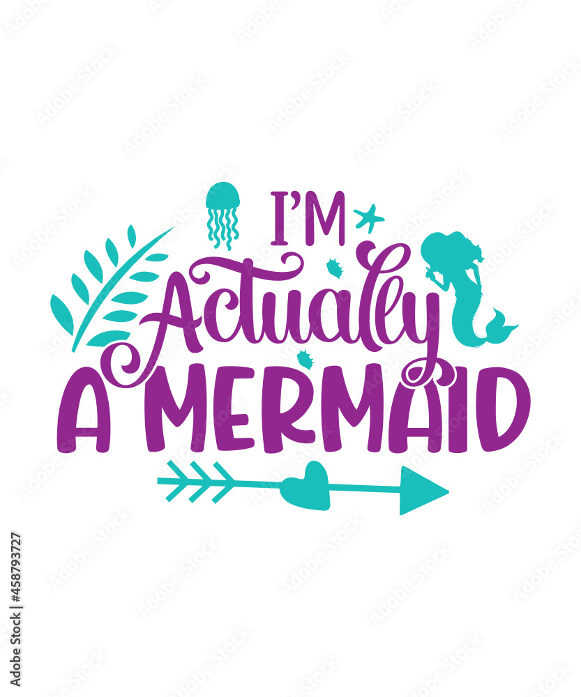 Mermaid Svg Bundle,Mermaid Svg,Give Me Vitamin Sea Svg,Birthday Girl Svg cut file