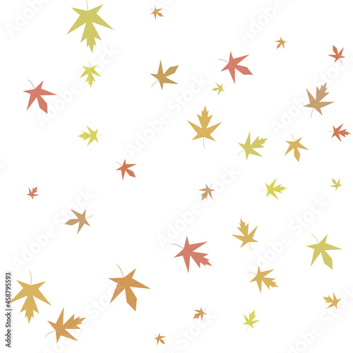 Autumn maple confetti. Simple autumn background