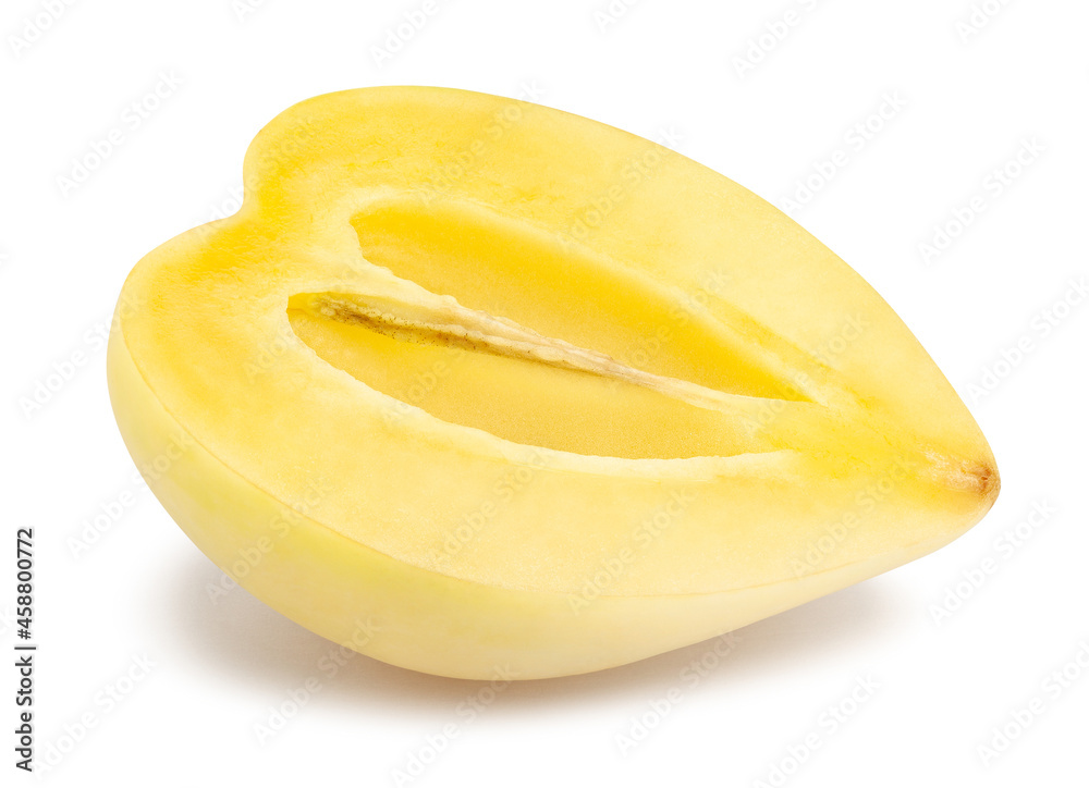 sliced pepino path isolated on white sliced pepino path isolated on white