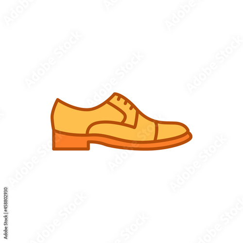 Shoes color line icon. Pictogram for web page, mobile app, promo.