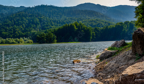 Panaroma of Biograd Lake in Park in Montenegro