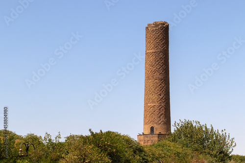 The Mudhafaria Minaret, located in the Minare Park in Erbil, Kurdistan Region, Iraq. photo