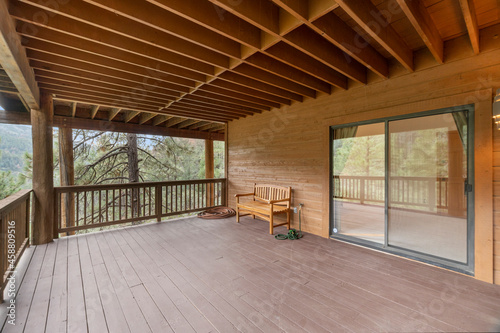 Secluded Cabin porch