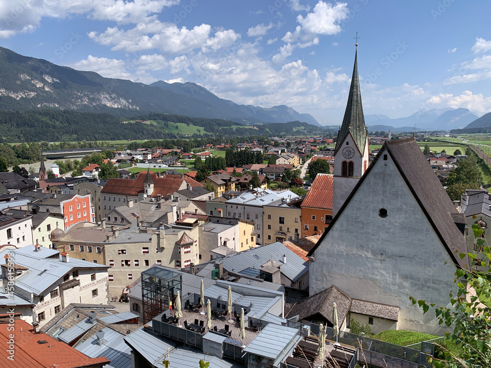 The village of glass, Rattenberg, from the top of the castle