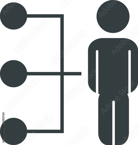 person with a mark