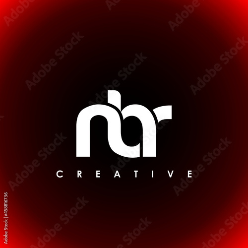 NBR Letter Initial Logo Design Template Vector Illustration photo