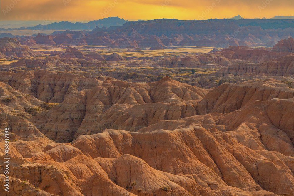 Badlands National Park Mountains View