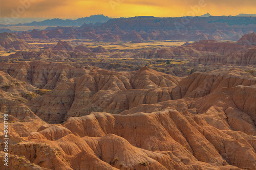 Badlands National Park Mountains View