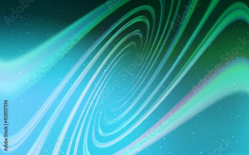 Light Green vector texture with milky way stars.