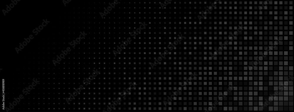 Abstract halftone background made of small square dots of different sizes in black colors Abstract halftone background made of small square dots of different sizes in black colors