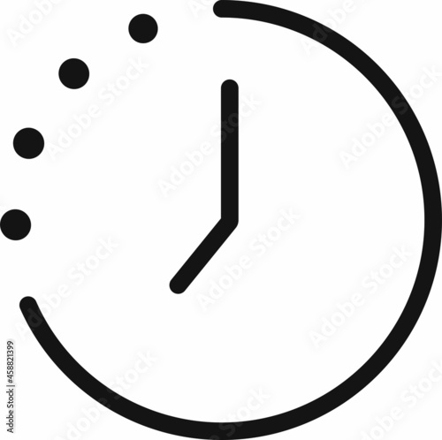 Clock tome vector icon. Timer 24 hours sign illustration.