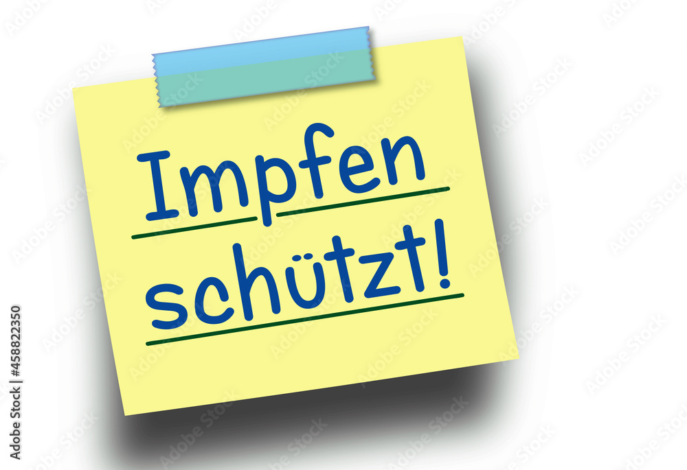 Impfen schützt!, Notiz Impfen schützt!, Notiz