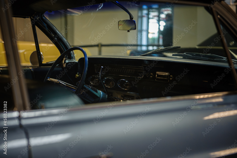 interior of the old car