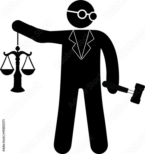 Judge & court icon