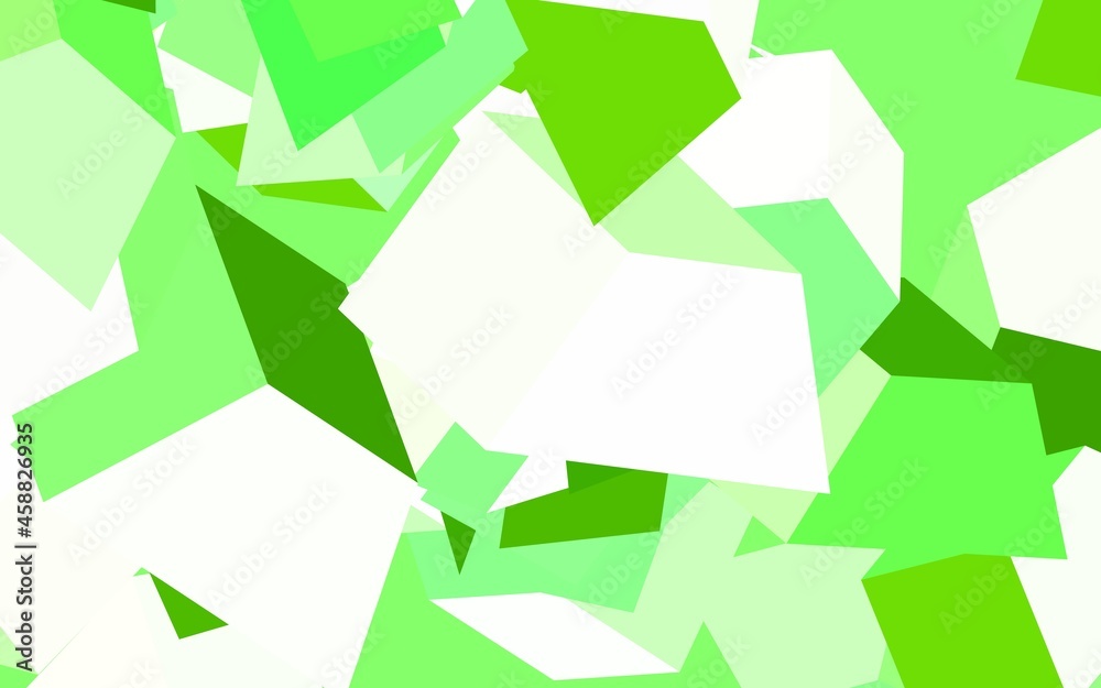 Light Green vector background with abstract shapes. Light Green vector background with abstract shapes.