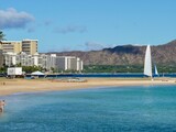 Queen's Surf Beach in Waikiki Hawaii 