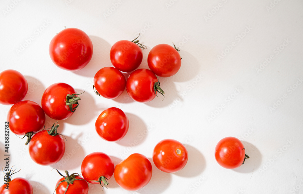cherry tomatoes on a vine