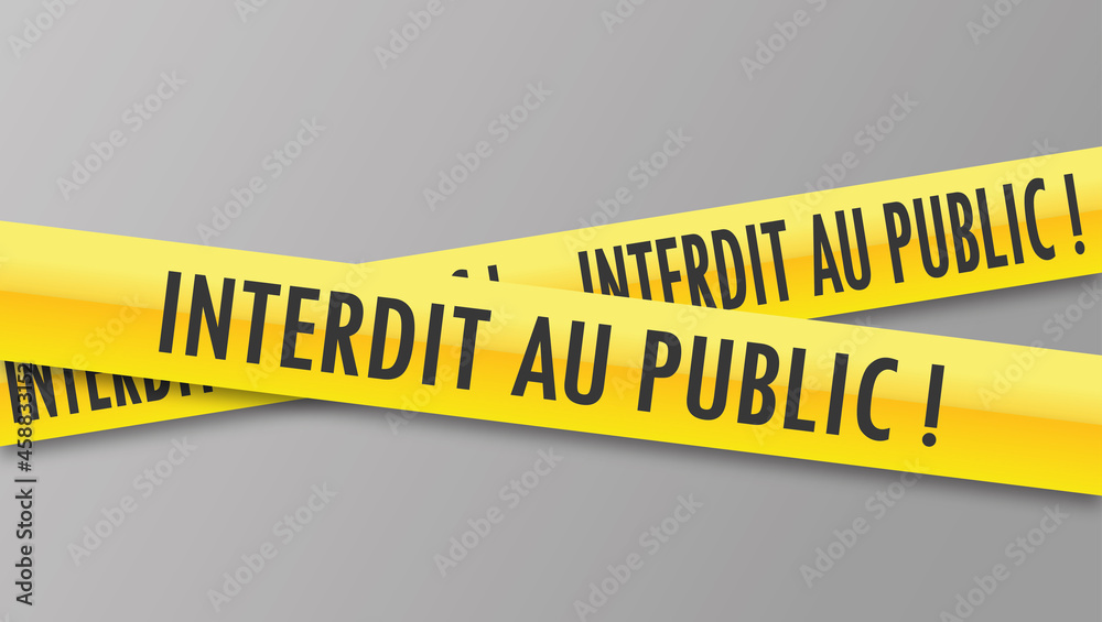 Logo interdit au public. Stock Vector | Adobe Stock