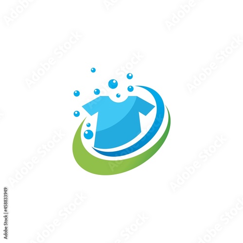 Laundry logo vector