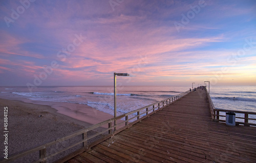 Sunset at Port Hueneme pier in Oxnard California United States © htrnr