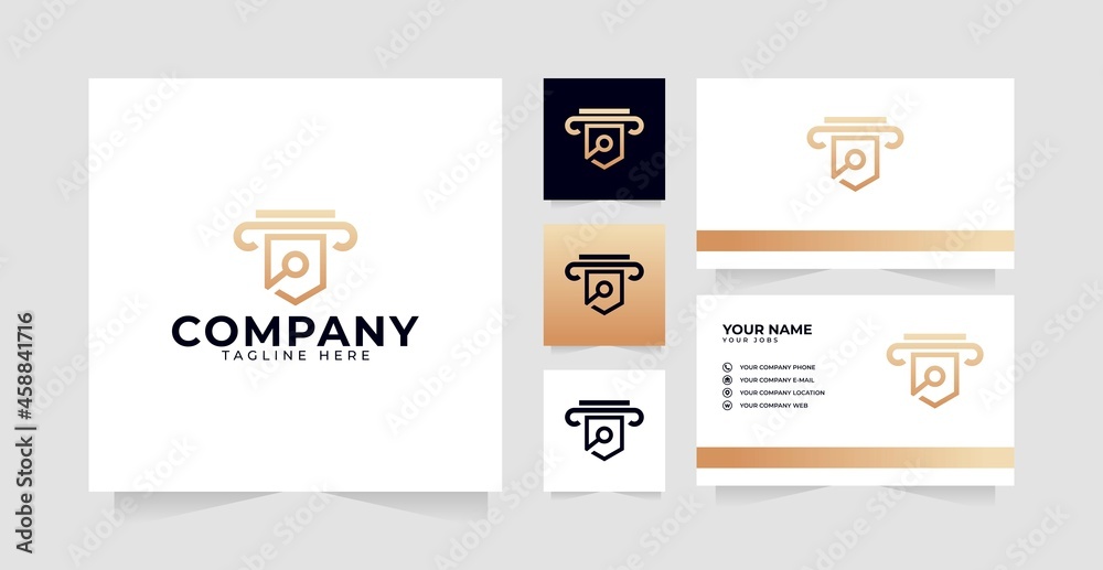 Law Search Logo design vector Law Search Logo design vector