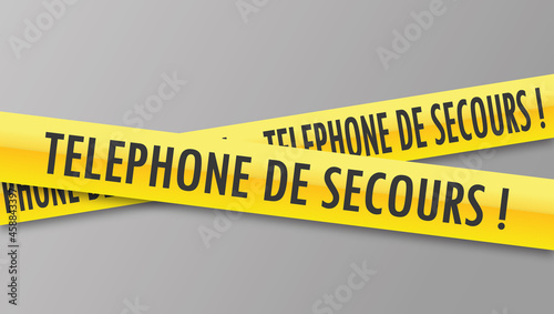 Logo téléphone de secours.