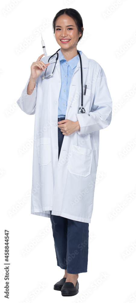Profile Woman wear Doctor White uniform pants and shoes Profile Woman wear Doctor White uniform pants and shoes