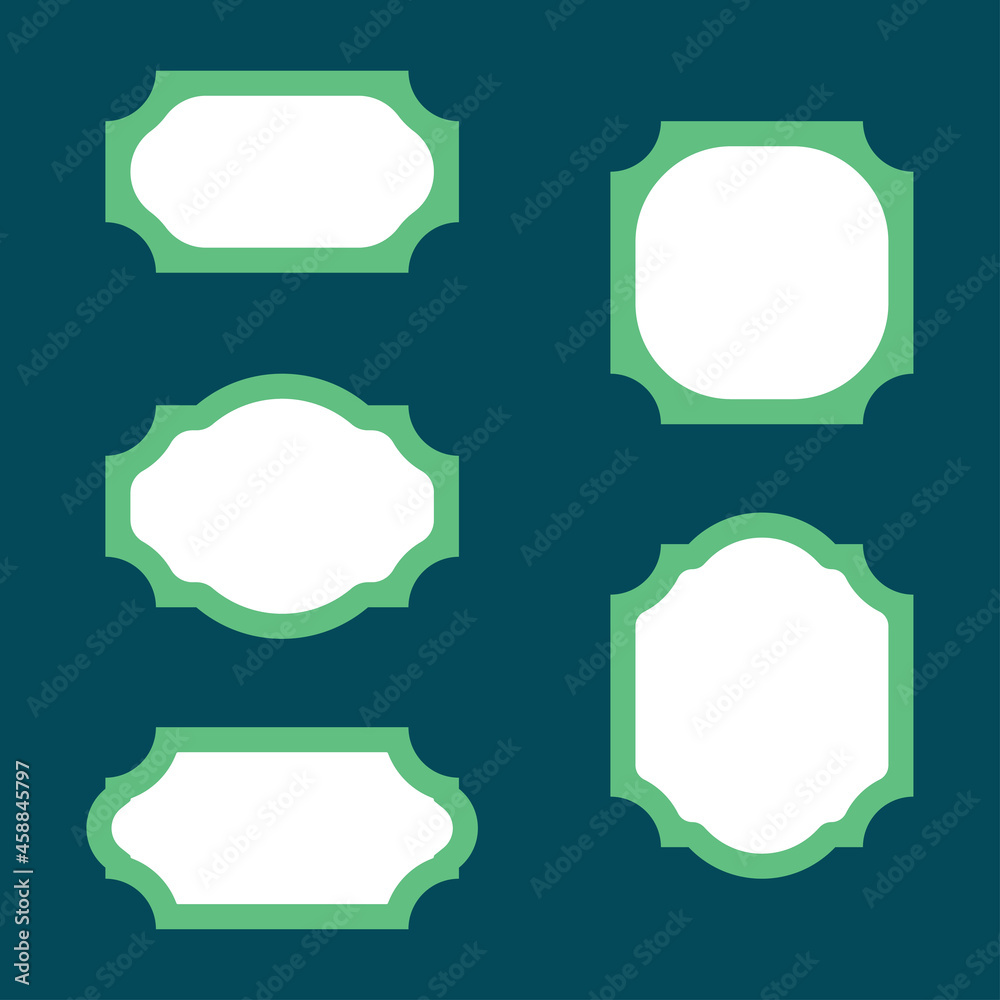 Fototapeta premium set of frames for design