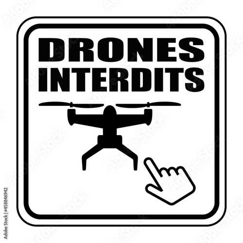Logo drones interdits.