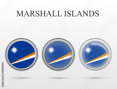 Flag of Marshall Islands in the form of a circle Free Download Flag of Marshall Islands in the form of a circle - GFXLoad