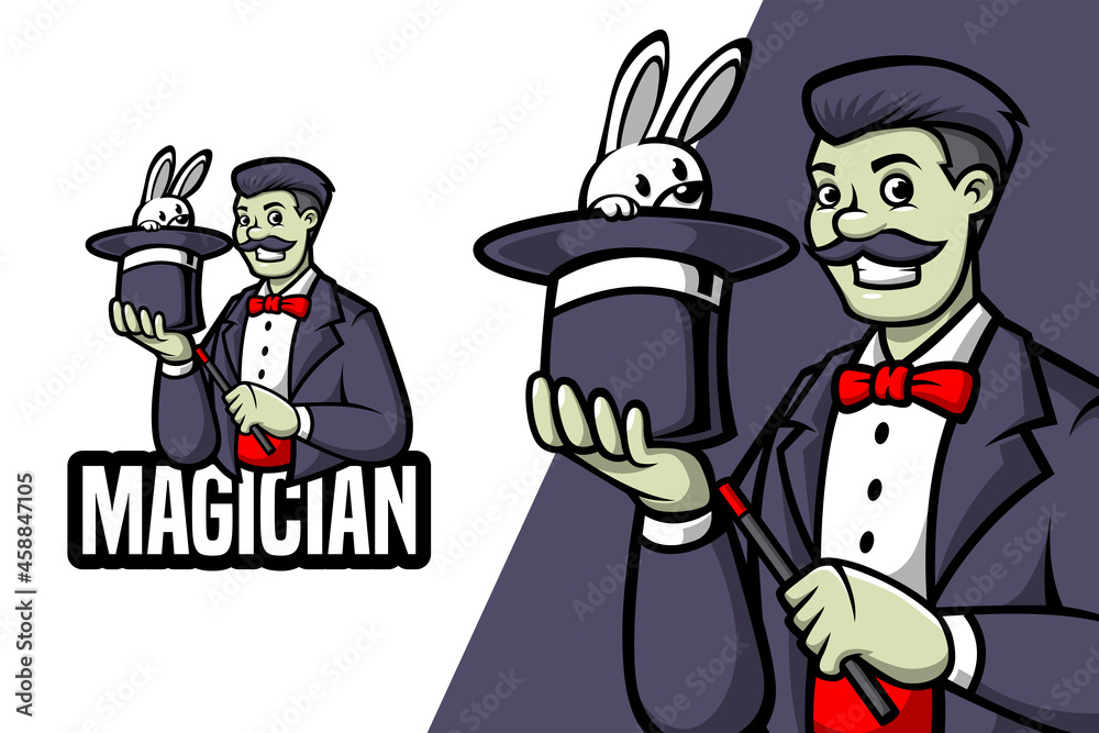 Magician - Mascot Logo Template Magician - Mascot Logo Template