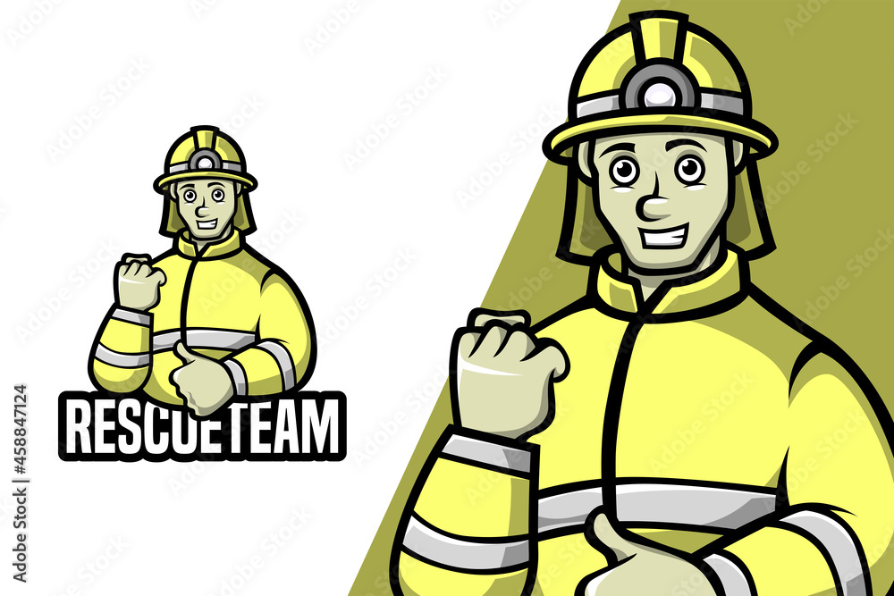 Rescue Team - Mascot Logo Template Rescue Team - Mascot Logo Template