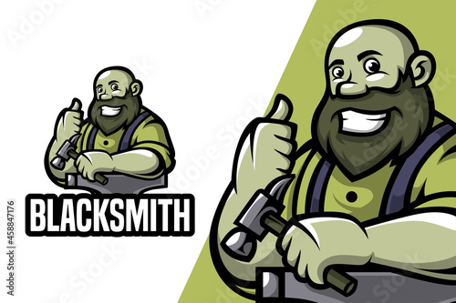 Blacksmith - Mascot Logo Template