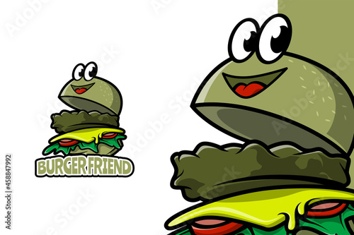 Burger Friend - Mascot Logo Template