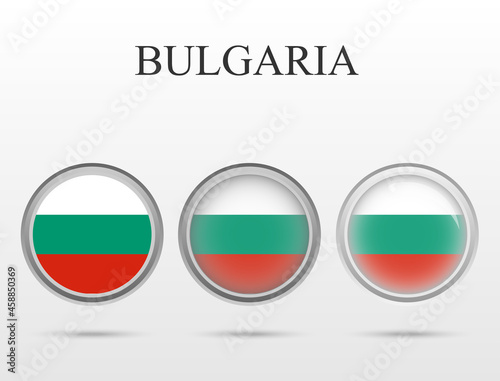 Flag of Bulgaria in the form of a circle Free Download Flag of Bulgaria in the form of a circle - GFXLoad