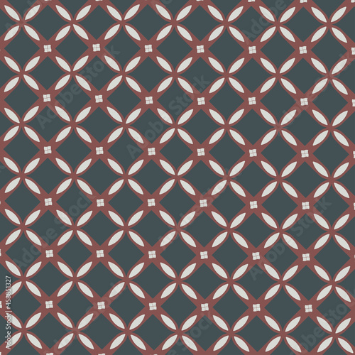 Nusantara Batik Motif Kawung Sen Lawasan, Unlike other kawung batiks which are made on a square shape, the sen lawasan motif uses a round pattern
