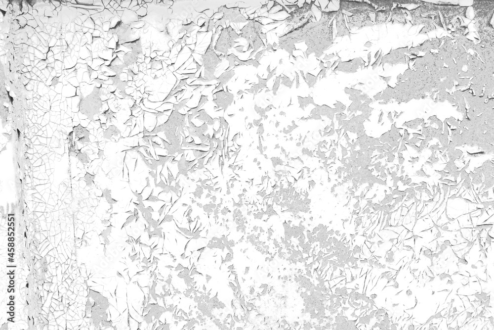 Weathered damaged paint black and white texture