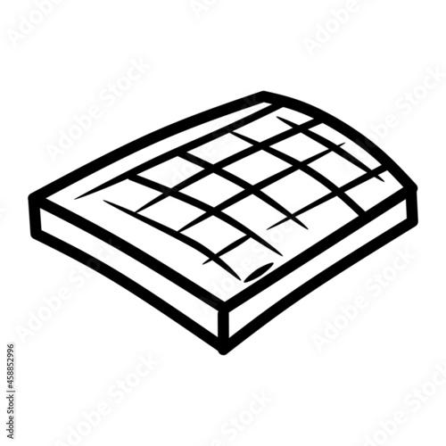 tofu of food hand drawn illustration