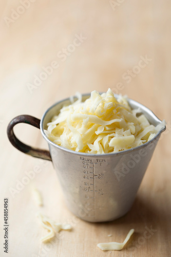 cup of thick cut grated mozzarella