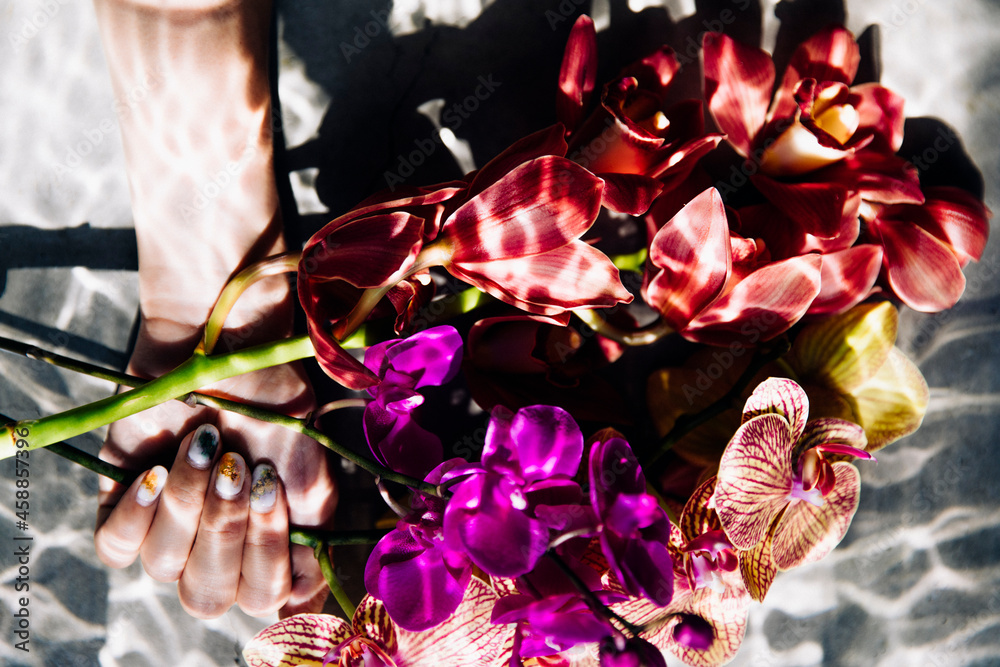flower in water flower in water