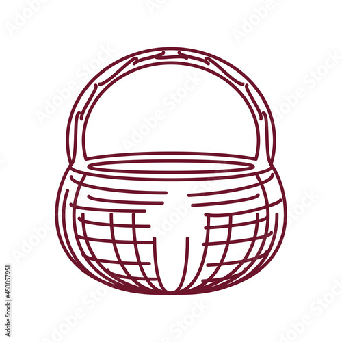 wicker basket icon