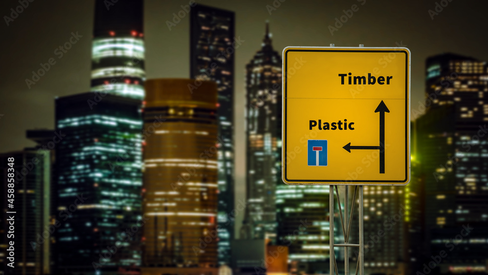 Street Sign Timber versus Plastic Street Sign Timber versus Plastic