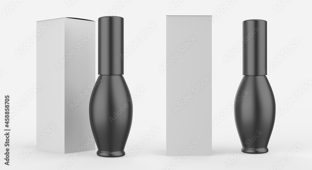 Blank cosmetic bottle for branding and mock up. 3d illustration Blank cosmetic bottle for branding and mock up. 3d illustration