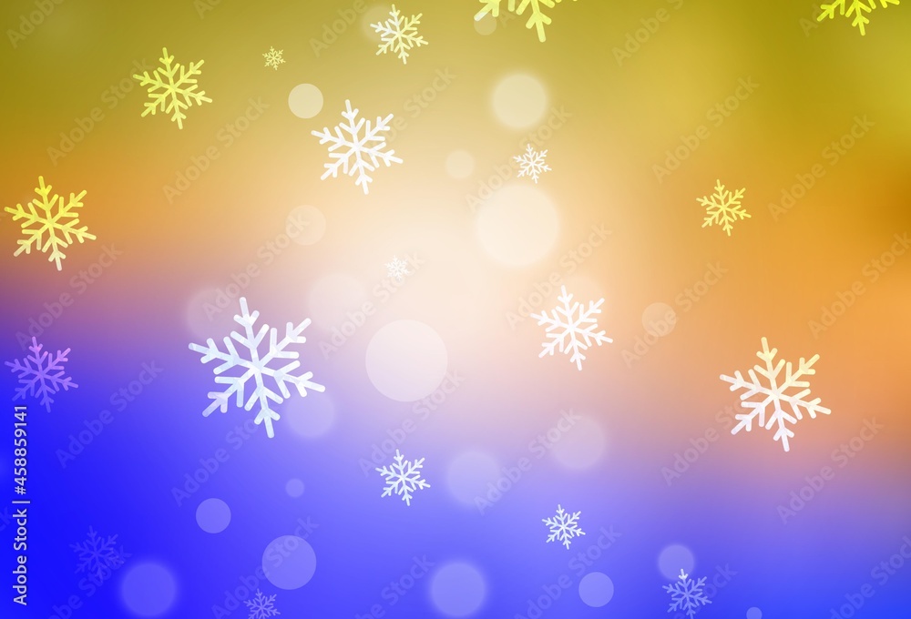 Light Blue, Yellow vector template in carnival style. Light Blue, Yellow vector template in carnival style.