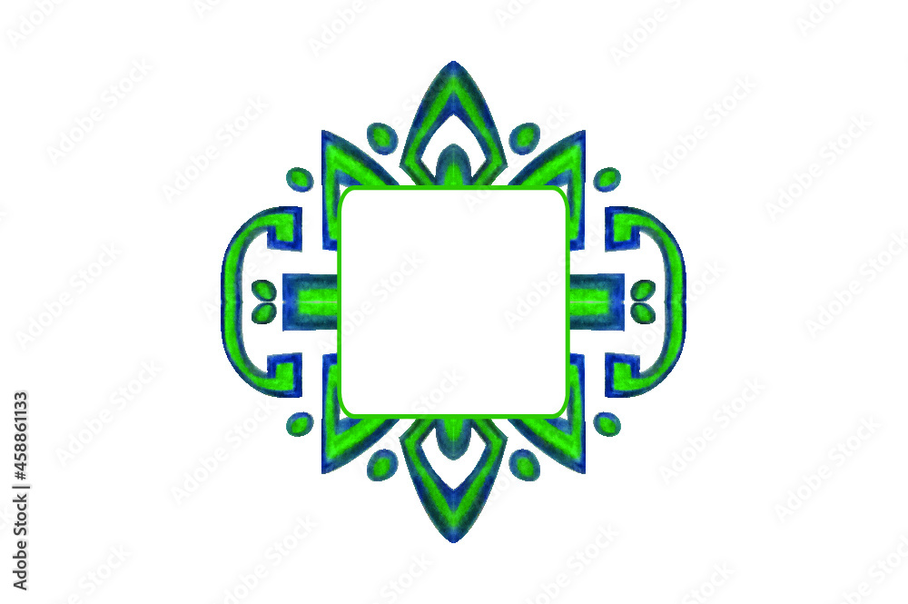 Green Ornament Border Green Ornament Border