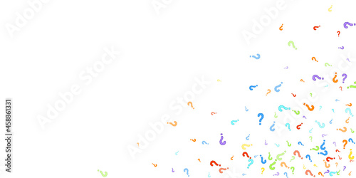 Question marks Quiz doubt survey faq public poll.