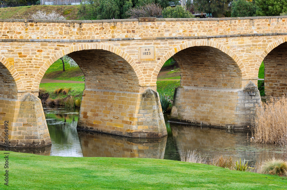 Built by convict labour from 1823 to 1825, Richmond Bridge is Australia’s oldest surviving large stone arch bridge - Richmond, Tasmania, Australia