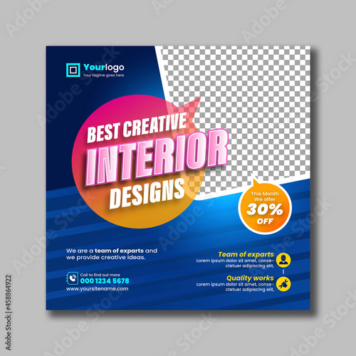 Interior Design Social Media Post (ID: 458864922)