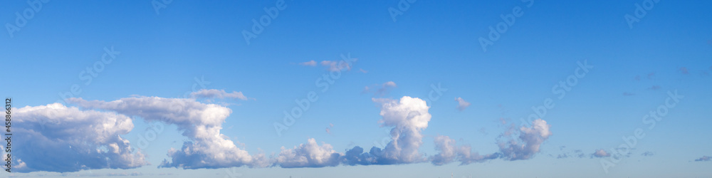abstract panorama of blue sky